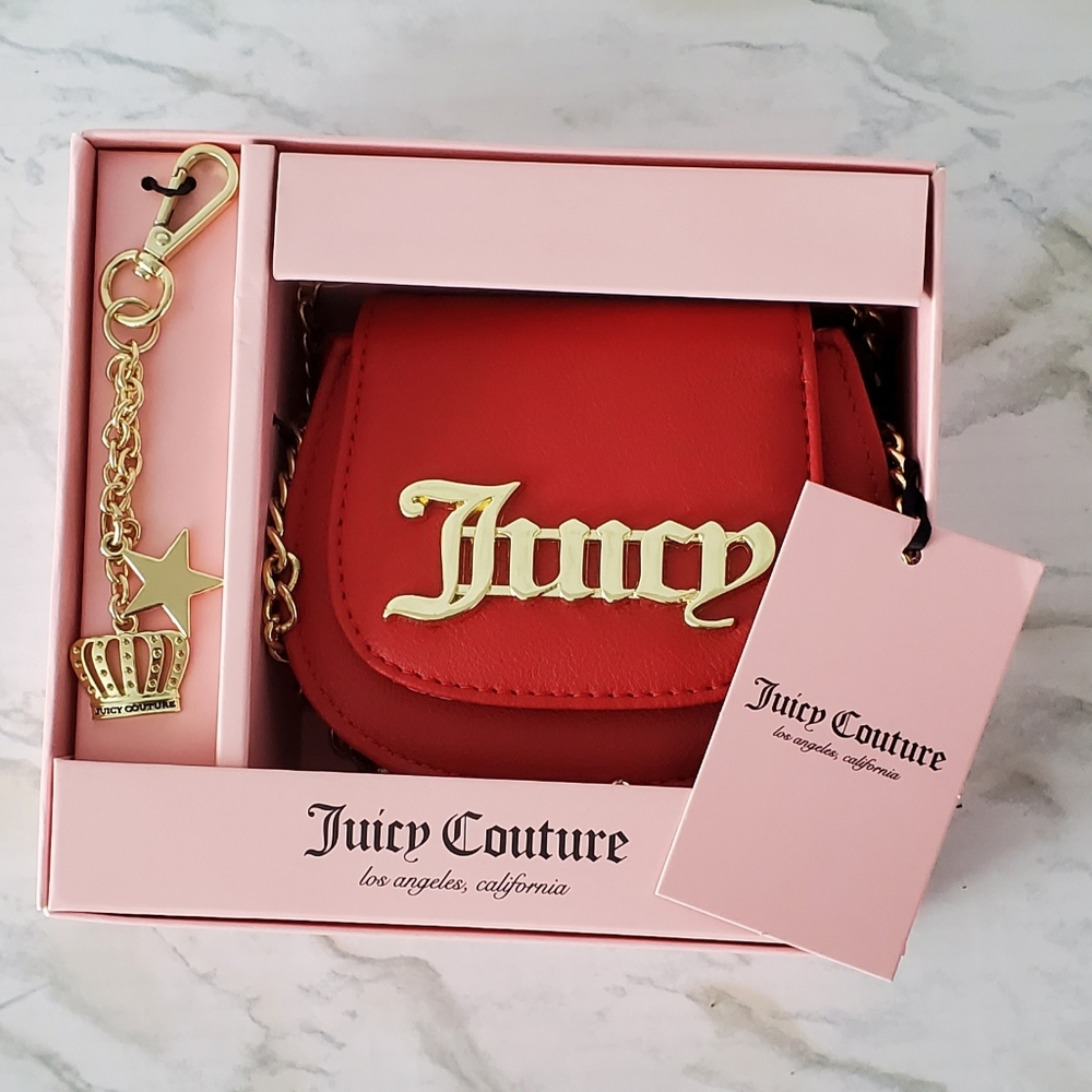 Juicy Couture Crossbody & Keyring Set